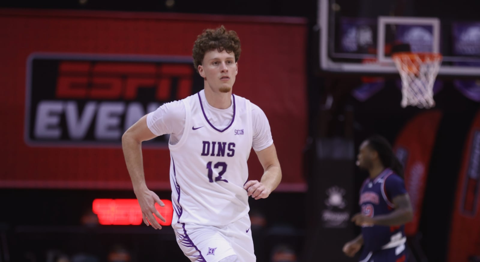 Centerville graduate Tom House, a senior at Furman, plays against Richmond in the first round of the ESPN Events Invitational on Thursday, Nov. 27, 2025, at the State Farm Field House in Kissimmee, Fla. David Jablonski/Staff