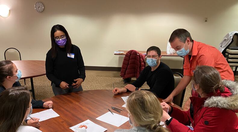 Wright State University OB-GYN residents participate in an anti-racism dialog session in February. Submitted photo.