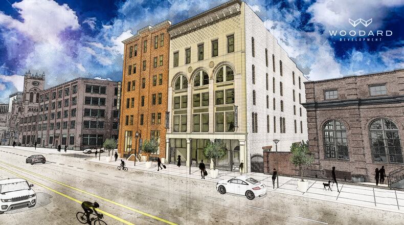 A rendering of Woodard Development’s Avant-Garde building redevelopment, which is located next to the Steam Plant in downtown Dayton.