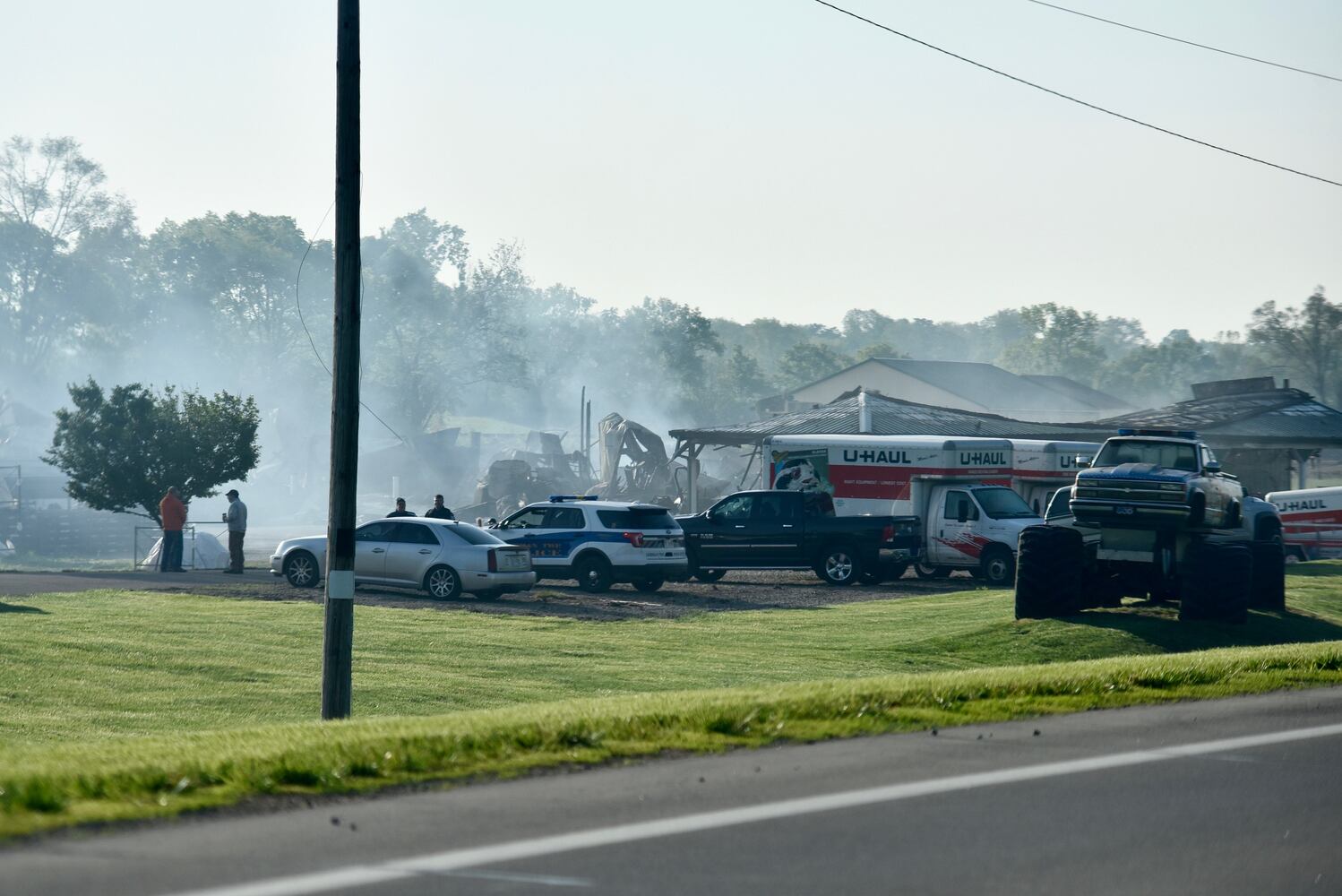 PHOTOS: Fire destroys Germantown lawn equipment business