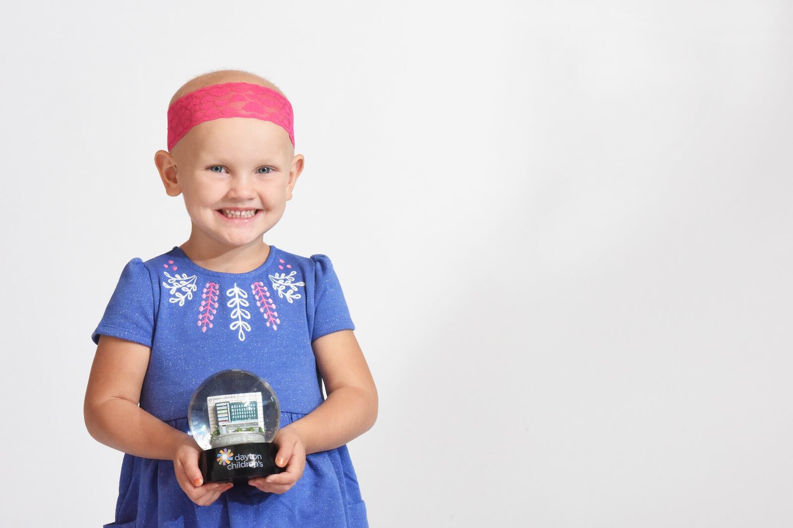 Charlotte Caraway, 3, is a patient at Dayton Children’s Hospital. CONTRIBUTED