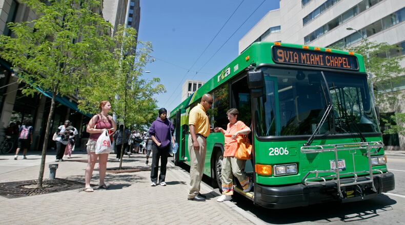 Greater Dayton RTA tokens will no longer be accepted as valid fare beginning Jan. 1, 2019. TY GREENLEES / STAFF FILE