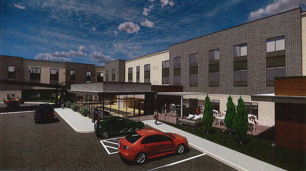 Rendering for a Hampton hotel proposed in Beavercreek. CONTRIBUTED