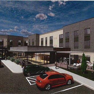 Renderings for a Hilton hotel proposed in Beavercreek. CONTRIBUTED
