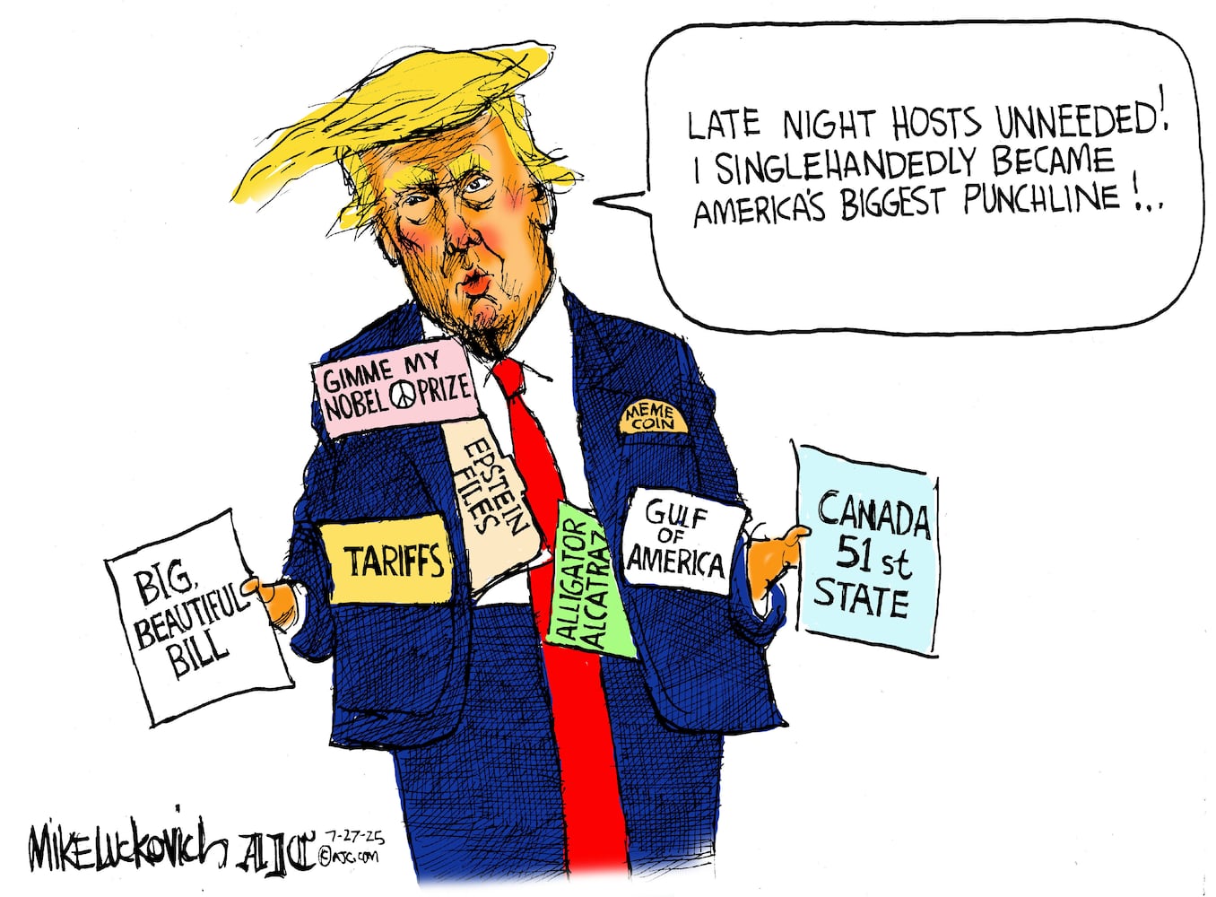 CARTOONS: Mike Luckovich, Aug. 1, 2025