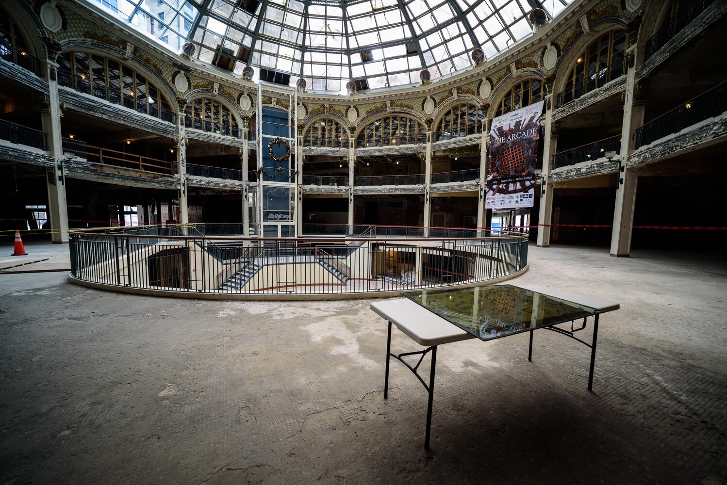 PHOTOS: Behind the scenes on the first day of construction at The Dayton Arcade