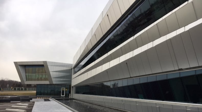 The Connor Group central office building’s angular lines still turn heads since its unveiling in 2014. The Mimai Twp. site serves as the company’s headquarters. THOMAS GNAU/STAFF