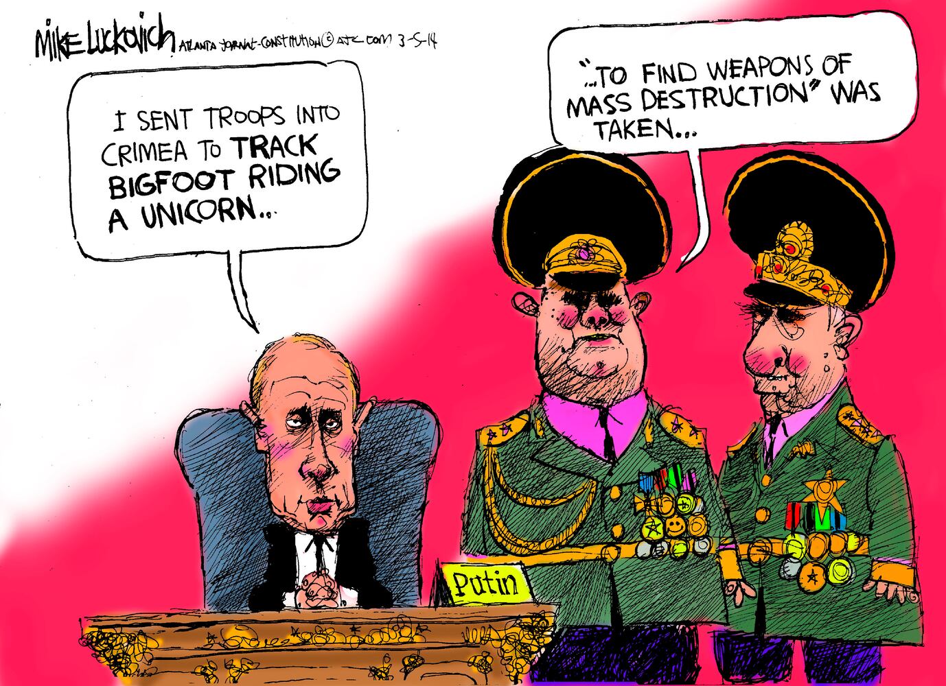 Luckovich: Putin