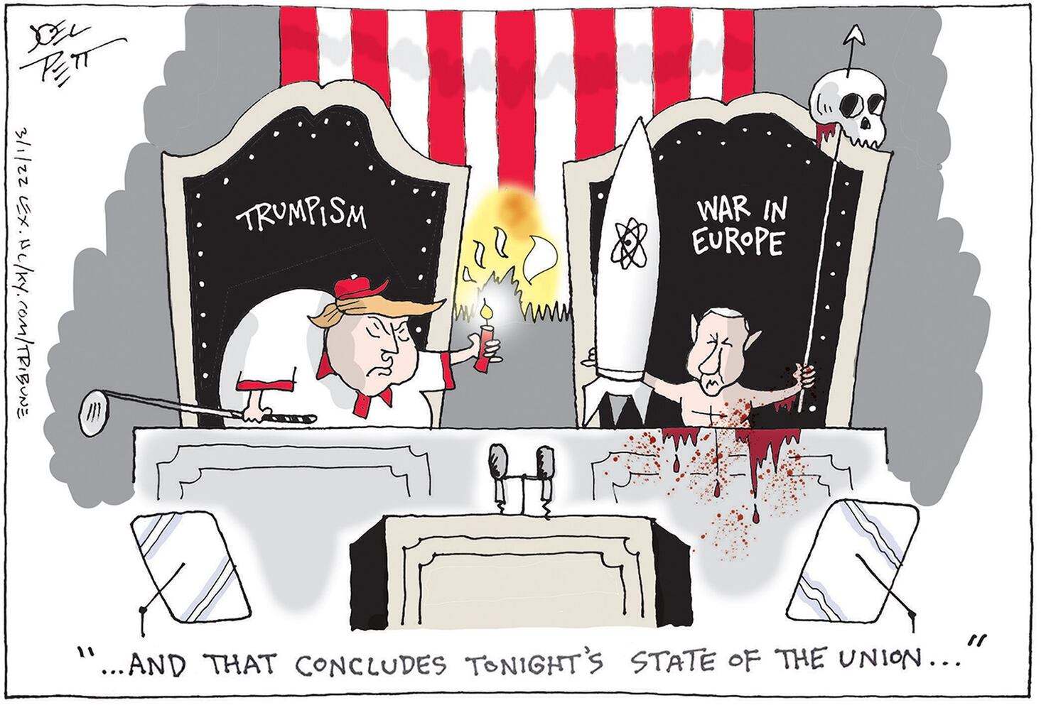 WEEK IN CARTOONS: Ukraine, Putin, baseball lockout and more