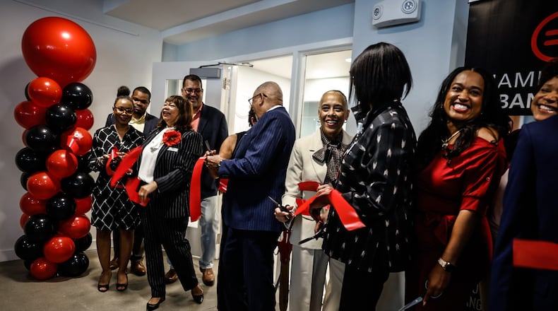 The Miami Valley Urban League cut the ribbon on their new offices at the Dayton Arcade Monday afternoon. The event was attended by community leaders, stakeholders and local government officials. JIM NOELKER/STAFF