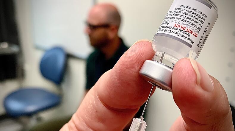 The Clark County Combined Health District has COVID-19 vaccine on hand. MARSHALL GORBY\STAFF