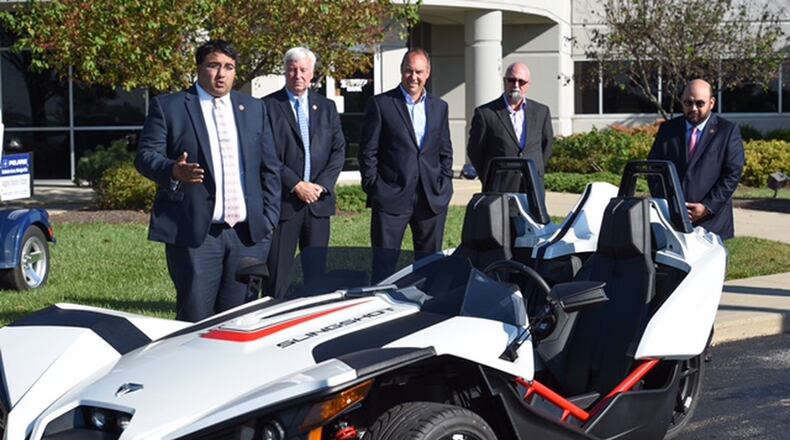 Legislators tour the Polaris Industries facility in Wilmington. CONTRIBUTED