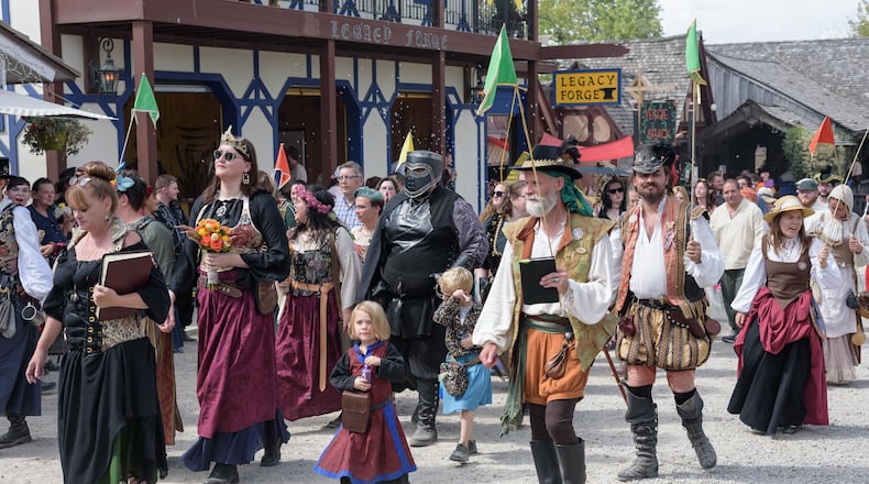 The 35th annual Ohio Renaissance Festival is at Renaissance Park near Harveysburg in Warren County. This image is from Highland Weekend on Sunday, Sept. 22, 2024. TOM GILLIAM/CONTRIBUTING PHOTOGRAPHER