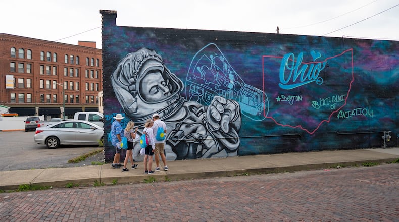 The Downtown Dayton Partnership's self-guided Outdoor Public Art Walk includes a variety of murals - CINTRIBUTED