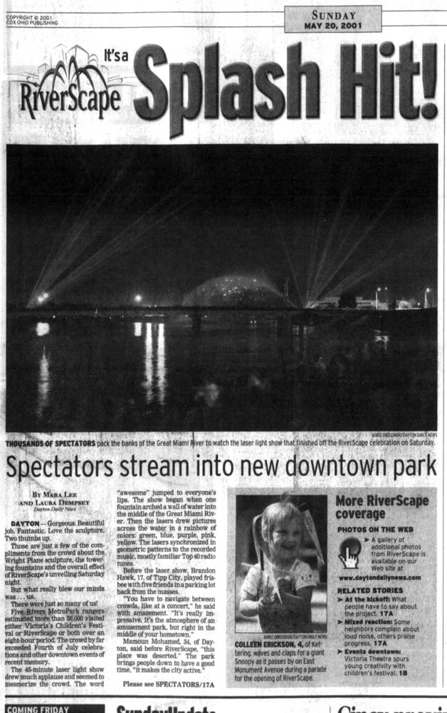 PHOTOS: Remembering when RiverScape MetroPark opened 20 years ago