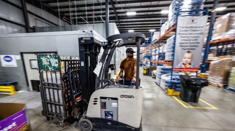 The Foodbank Inc. in Dayton is seeking $2 million in federal funding to expand its current facility.  JIM NOELKER/STAFF