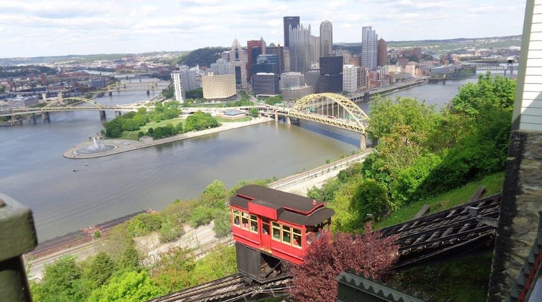 The Duquesne Incline was built in 1877 to get people to the top of Mount Washington in Pittsburgh. (Bob Downing/Akron Beacon Journal/TNS)