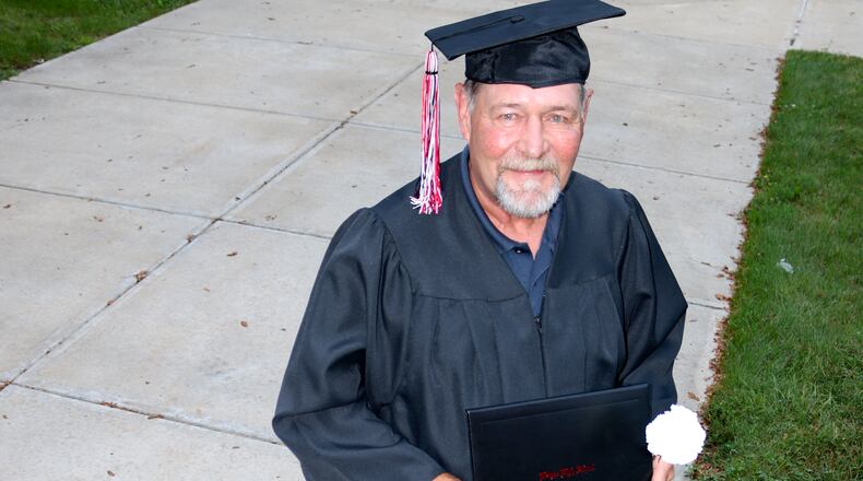 Larry Inman, a 63-year-old resident of Huber Heights, received his high school diploma. Inman should have graduated with the Warrior Class of 1977.