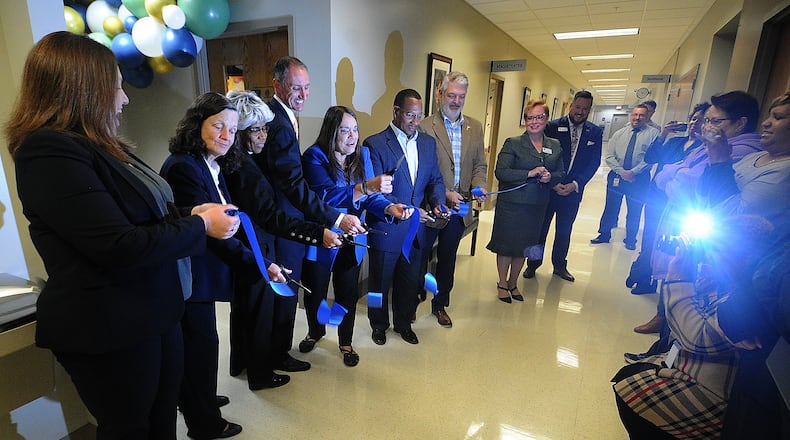The Montgomery County Probate Court held a ribbon cutting Monday Oct. 17, 2022 for the opening of a resource center to help people navigate the legal system. MARSHALL GORBY\STAFF