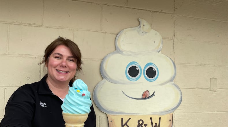 The K&W Drive-In, located at 450 S. Main St. in Springboro, has been a gathering place for families since 1963. Pictured is Owner Brandi Blanton (NATALIE JONES STAFF).
