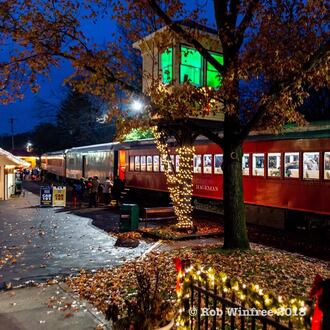 On various dates throughout the month of December, visitors to the LM&M Railroad can experience the North Pole Express. FILE