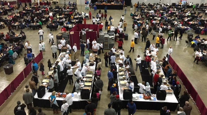 The Feast of Giving returns Thanksgiving Day, Nov. 27, at the Dayton Convention Center. STAFF