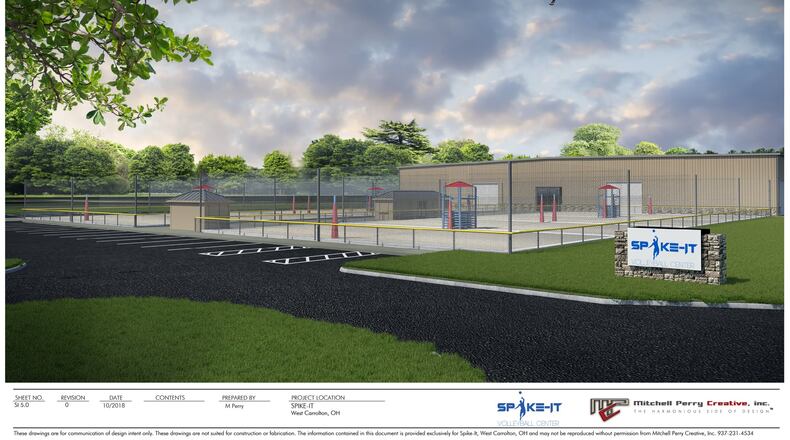 This illustration shows a proposed $4.5 million athletic facility/bar and restaurant planned for property formerly the site of the Fraser Paper mill in West Carrollton. CONTRIBUTED