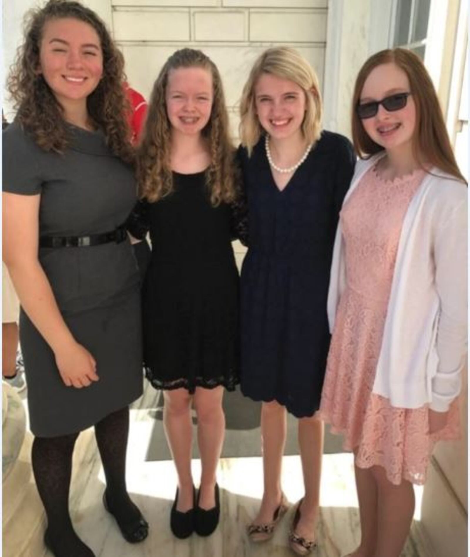 (From left) Payton Murphy, Jenna Tull, Brookelyn Moore and Natalie Tull.