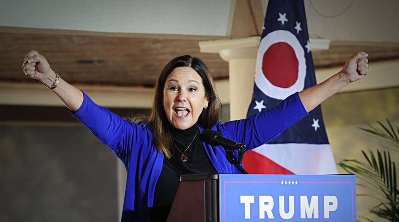 Second lady Karen Pence campaigns for Trump in Tipp City. MARSHALL GORBY\STAFF