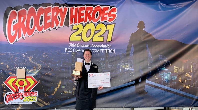 Katie West, an associate at Dorothy Lane Market’s Oakwood store of more than five years, earned herself a spot on the national stage on Monday, Feb. 28 by placing first at last summer’s Ohio’s Best Bagger Competition. This is West’s second return to the national competition, after she bested 21 contenders to finish 2nd in 2020 in San Diego, California.