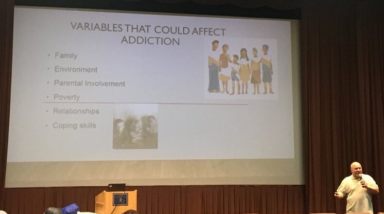 The Miami Valley’s opioid crisis and efforts to address it was a topic that brought Gary Gonnella, outreach coordinator of Public Health Dayton & Montgomery County, to the Rec West Enrichment Center on Friday. STAFF