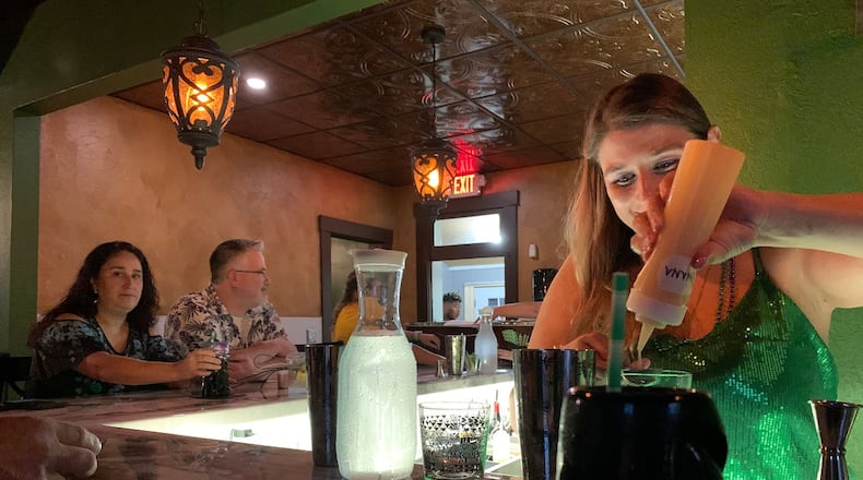 Backwater Voodoo in Miamisburg, owned by Maria and Eric Walusis, will host Mardi Gras party on Fat Tuesday (March 1). Neighboring restaurant, Watermark, also owned by the couple will also be part of the festivities. CONTRIBUTED/ALEXIS LARSEN