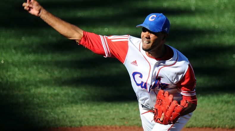 The Braves are rumored to be one of the teams interested in Miguel Alfredo Gonzalez, a 26-year-old righthander from Cuba. Gonzalez is a free agent and has been cleared to sign with a baseball team next week.