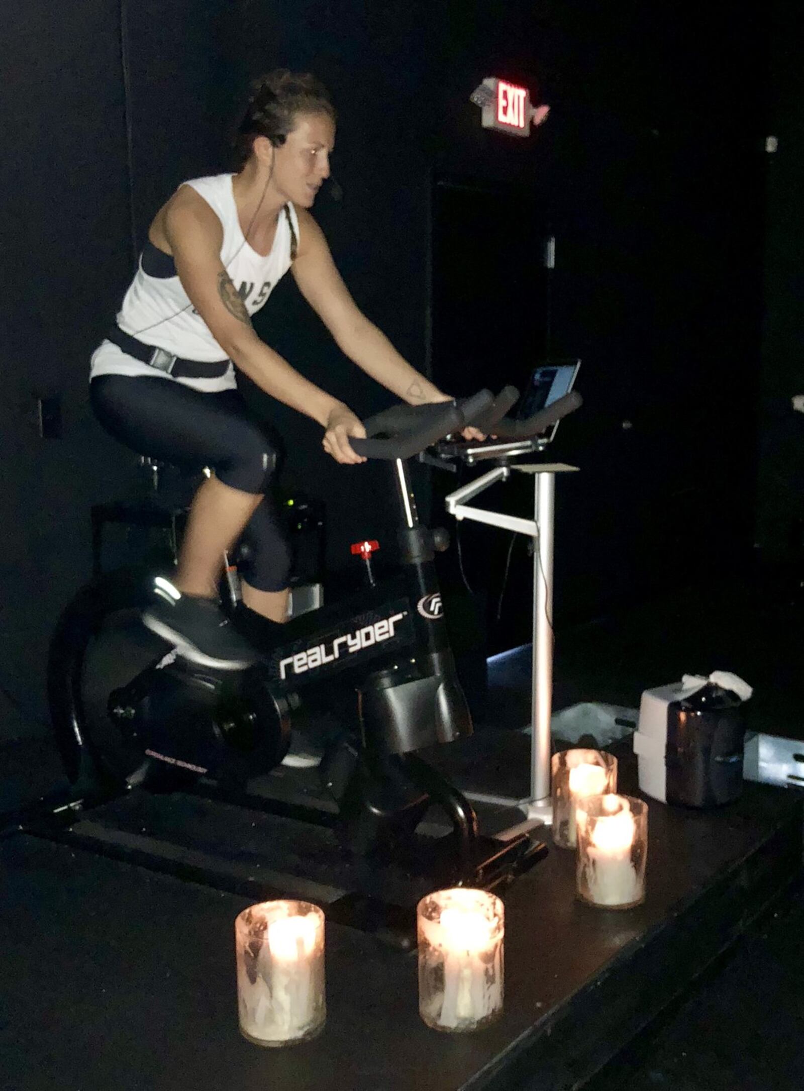 Instructor Abby Hofrichter leads a class at Rinse Cycle. CONTRIBUTED