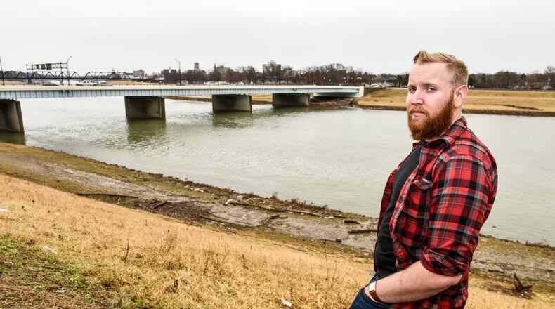 Adam Camerer was traveling on the Columbia Bridge in November when he stopped to try to talk a man out of jumping. The man survived the jump and Camerer is looking to meet up with him to see how he is doing. NICK GRAHAM/STAFF