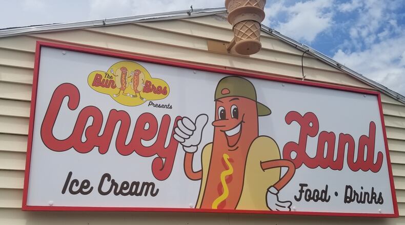 “The Bun Bros LLC ConeyLand” or just “The Bun Bros” will hold its grand opening today, May 28 starting at 11 a.m. until 9 p.m. The brick and mortar, located at 2509 Valley Pike in Riverside and owned by Mike Davis and Von Crager, is a full-service ice cream shop with a lengthy grill menu, including some not-so-average hot dog stand items.