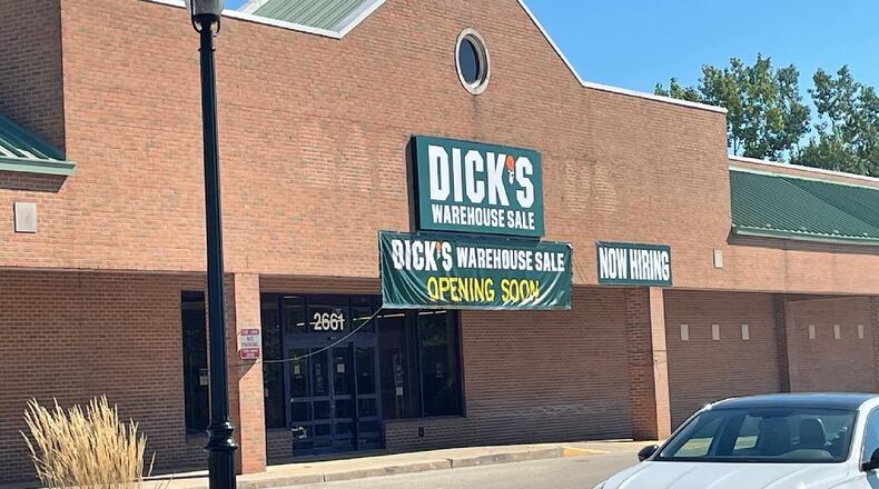 Dick’s Warehouse Sale is set to debut Friday, Nov. 4, 2022, at 2661 Miamisburg Centerville Road in Miami Twp., according to a press release from the company.