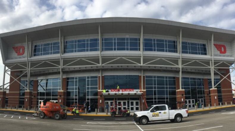 The east side of UD Arena on Tuesday, Oct. 30, 2018.
