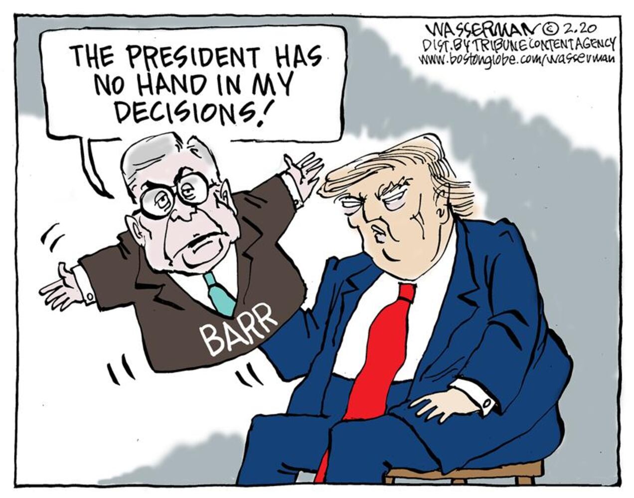 Week in cartoons: Bloomberg, Barr, pardons and more