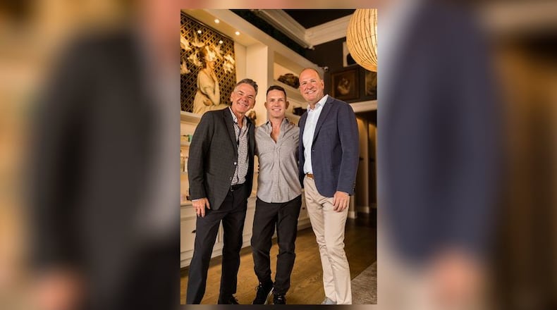 Square One Salon and Spa founders (left to right) Josh Stucky, Brent Johnson and Doug Henderson. CONTRIBUTED