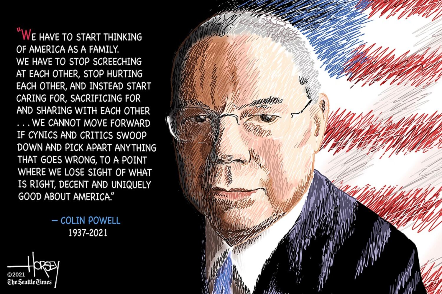 WEEK IN CARTOONS: Gen. Colin Powell, supply chain woes and more
