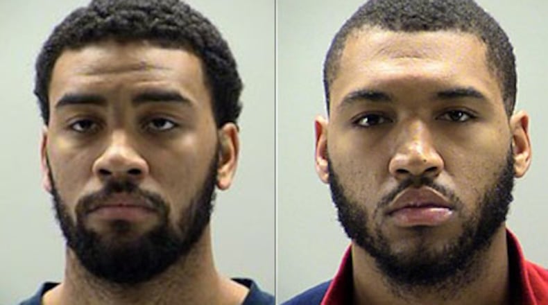 Devon Scott, left, and Jalen Robinson