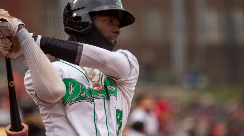 Dragons shortstop Elly De La Cruz is a key member of the Reds' young and talented group of minor leaguers. CONTRIBUTED/Jeff Gilbert