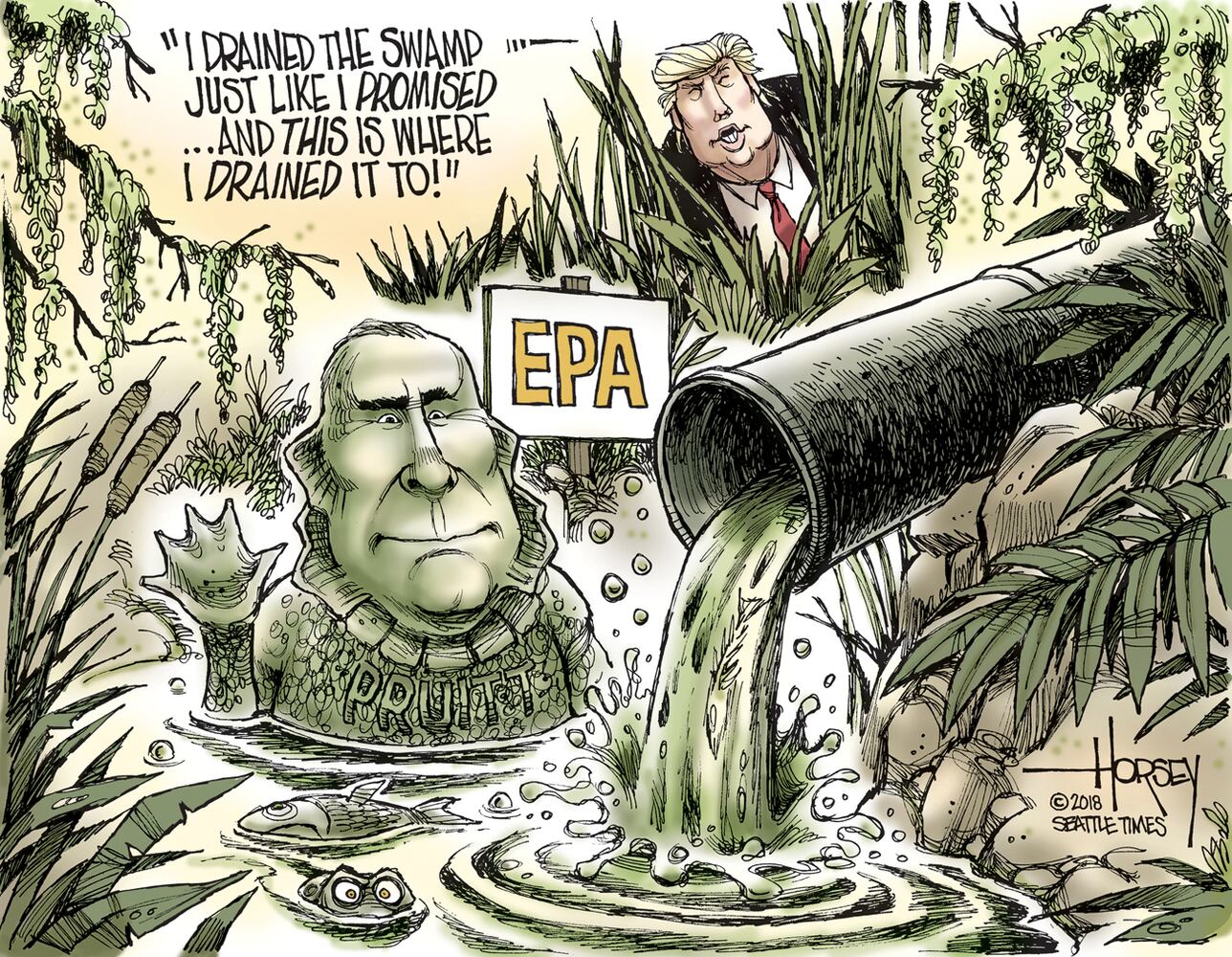 Week in cartoons: Sports betting, swamp draining and more