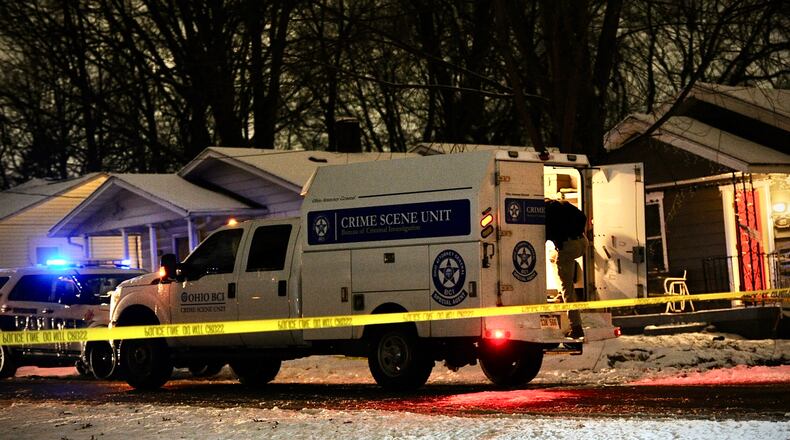 The Ohio Bureau of Criminal Investigation responded to assist the Riverside Police Department with a double fatal shooting Monday night, Jan. 17, 2022, on Richland Drive. A third gunshot victim is expected to recover. MARSHALL GORBY/STAFF