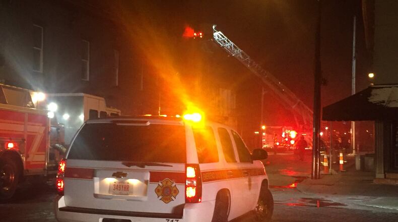 A fire that broke out Friday, Dec. 29, 2017, at Salar Restaurant and Lounge, 400 E. Fifth St., has closed the popular Oregon District restaurant indefinitely. JAROD THRUSH / STAFF