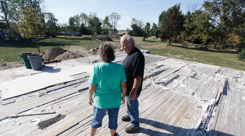 The home of Albert and Wanda King along Crawford Toms Run Road west of Brookville was the first to be destroyed in a Memorial Day EF4 tornado that meted out destruction for nearly 20 more miles. CHRIS STEWART / STAFF