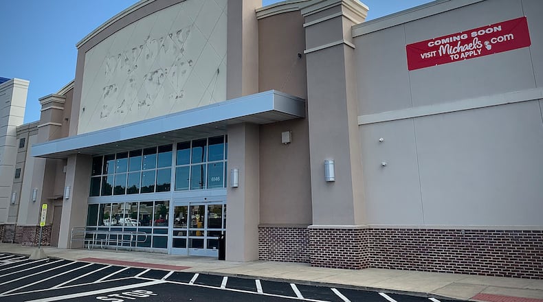 Arts and crafts retailer Michaels is planning to open a new location at 6146 Wilmington Pike in Sugarcreek Twp. The storefront formerly was occupied by BuyBuy Baby, a chain retailer offering an assortment of baby gear, furniture, clothes and toys. MARSHALL GORBY/STAFF