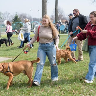 The Vandalia Parks & Recreation Department hosted its annual Paws in the Park Easter Party at Helke Park on Saturday, March 21, 2026. Fur-friendly festivities included egg hunts for large and small dogs (ticketed), dog vendors, a dog costume contest, food trucks and pictures with the Easter Bunny. TOM GILLIAM / CONTRIBUTING PHOTOGRAPHER