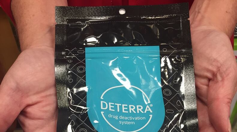 Montgomery County got a grant to distribute drug disposal bags at local pharmacies. The bags allow people to safely get rid of unused opiates so they don’t end up being abused by addicts. CONTRIBUTED